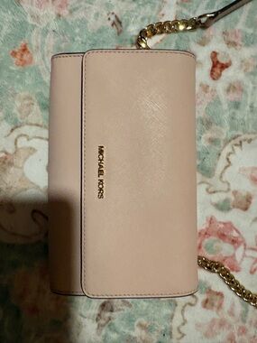 Michael Kors Blush Pink Chain Crossbody Bag